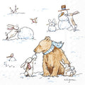ihr Luncheon Napkin  -  Snow Friends