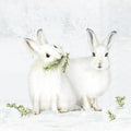 ihr Luncheon Napkin  -  Snow Rabbits
