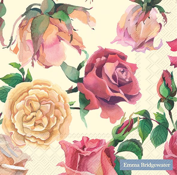 Ihr Napkin - Pink Roses (Emma Bridgewater)