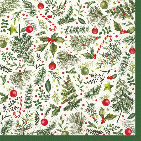 ihr Christmas Branches Allover Napkins