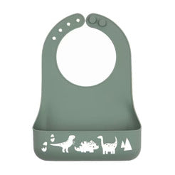 Bella Tunna Little Bites Bib   Dino Rawr