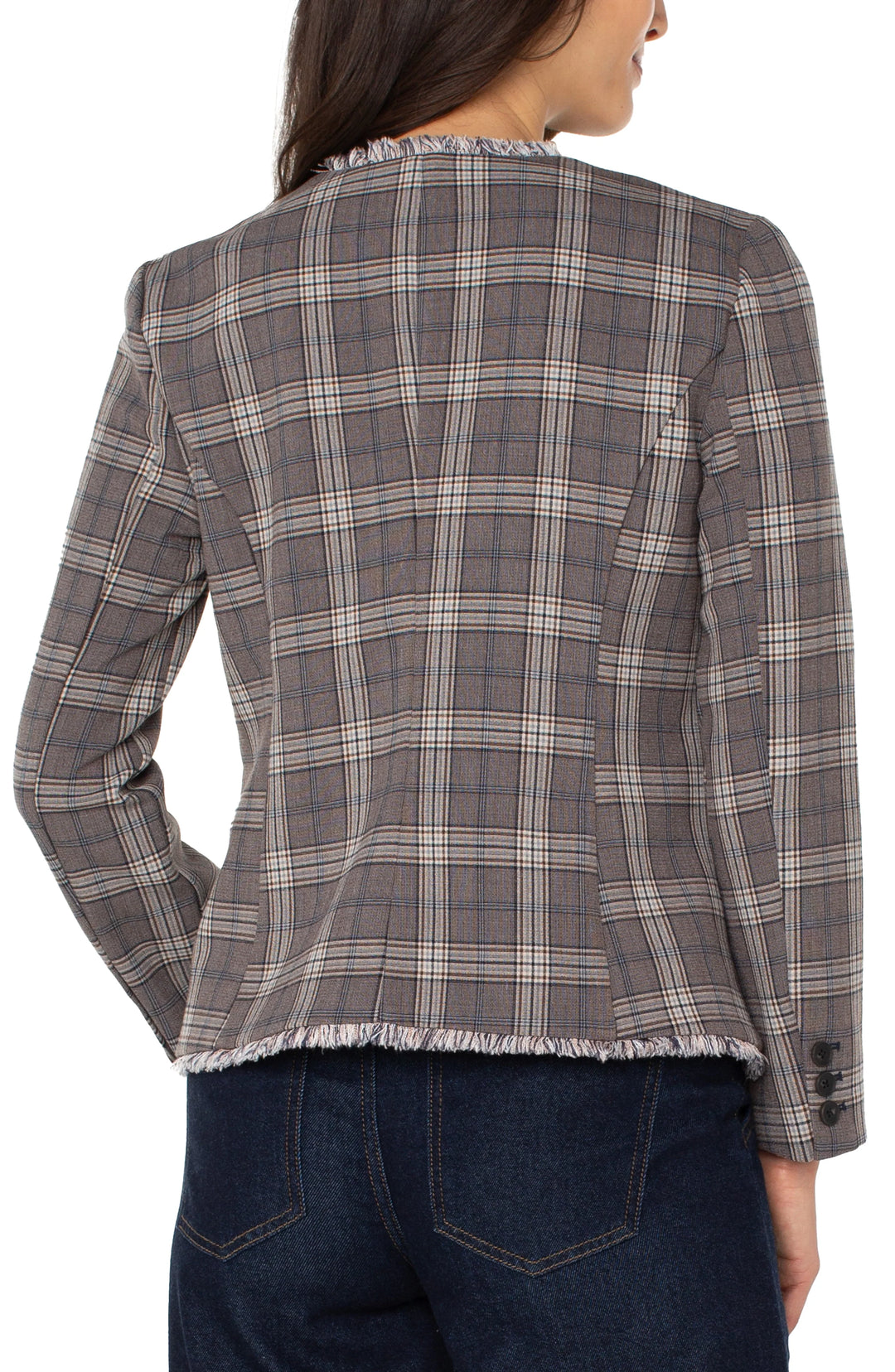 Liverpool Fitted Blazer with Fray LM1C20TL44