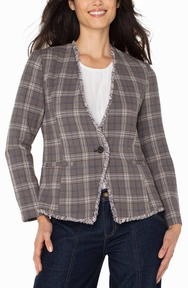 Liverpool Fitted Blazer with Fray LM1C20TL44