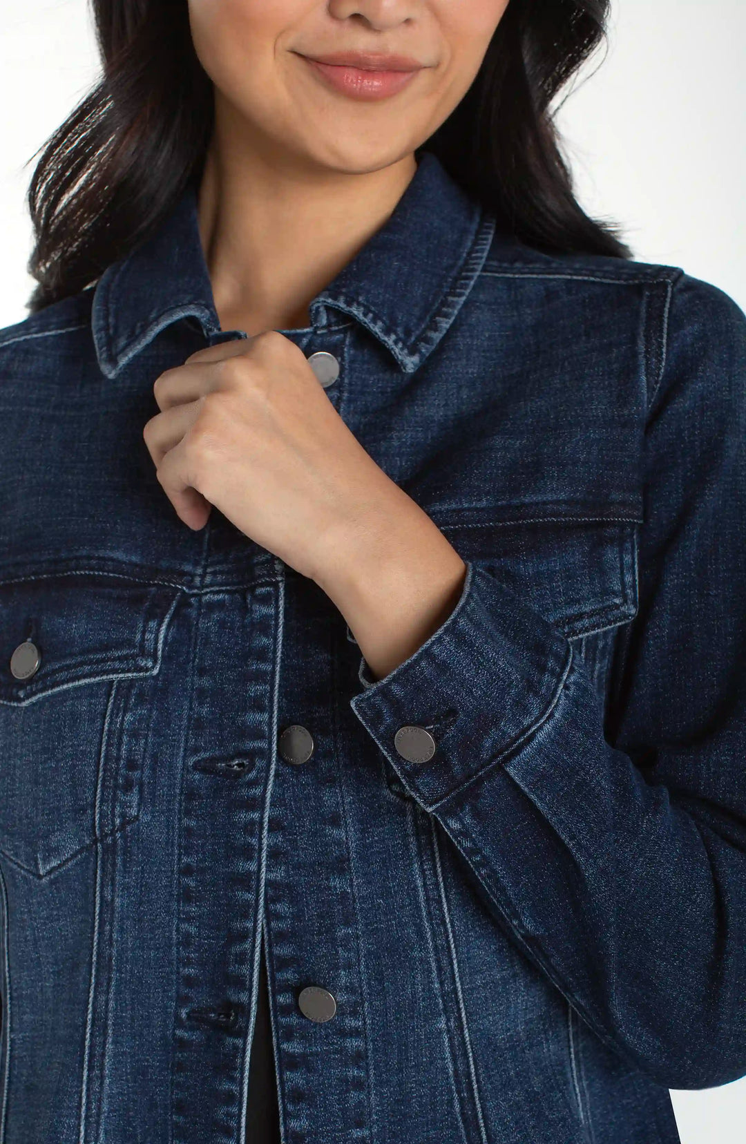 Liverpool Fit and Flare Trucker Jacket  LM1C40CH4  Delacey
