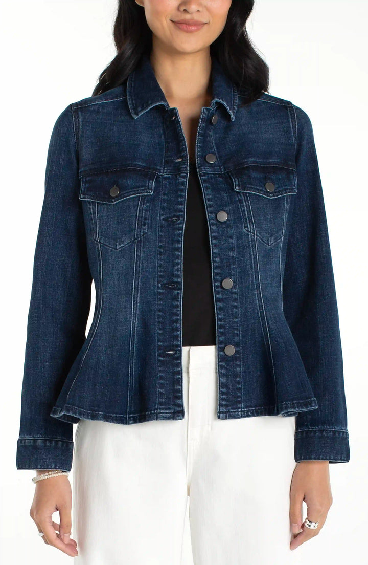 Liverpool Fit and Flare Trucker Jacket  LM1C40CH4  Delacey