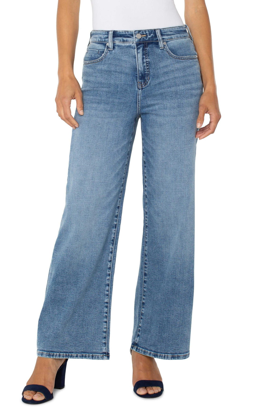Liverpool Stride Hi-Rise Wide Leg  CM4142CH4  Carbon Canyon