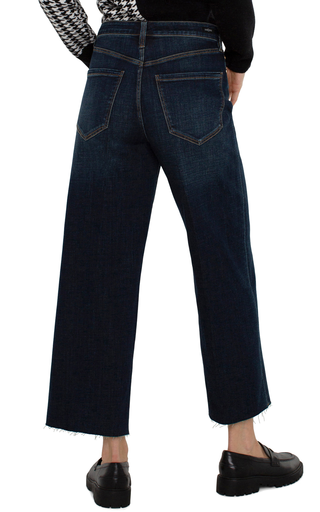 Liverpool Stride Hi Rise Wide Leg with Cut Hem  LM4454CH4  Eastmoor
