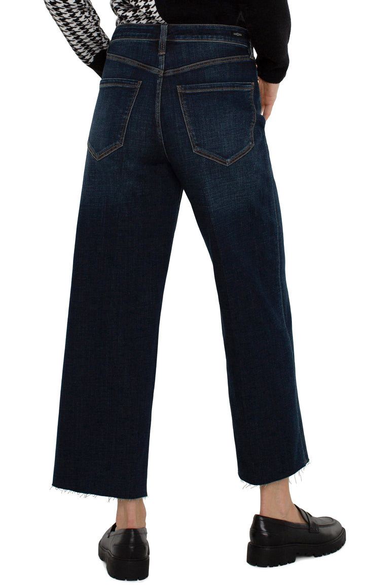 Liverpool Stride Hi Rise Wide Leg with Cut Hem  LM4454CH4  Eastmoor