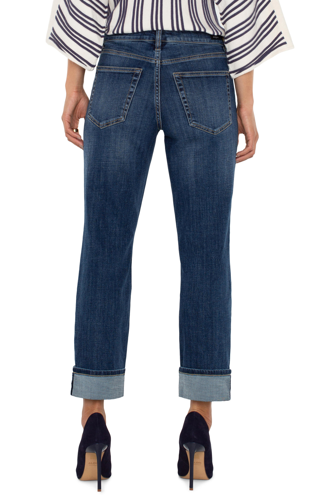 Liverpool Marley Girlfriend Cuffed Jean  LM5158CH4  Rushland