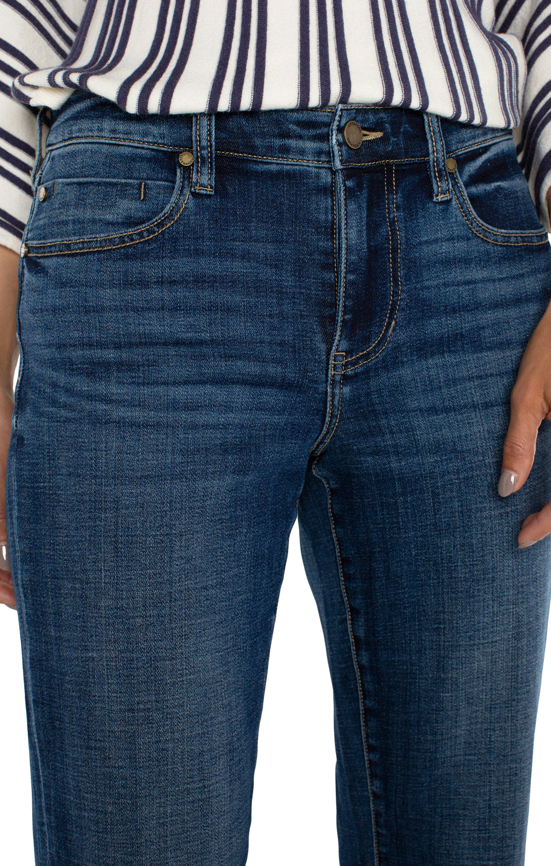 Liverpool Marley Girlfriend Cuffed Jean  LM5158CH4  Rushland