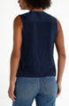 Liverpool Sleeveless V-Neck Knit Top  LM8K27P56  Dark Navy