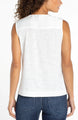Liverpool Sleeveless V-Neck Knit Top  LM8K27P56 Whipped Cream