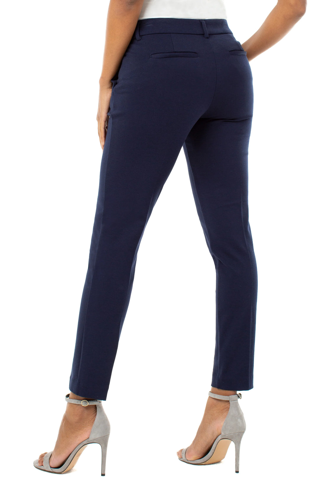 Liverpool Kelsey Knit Trouser  LM5084M42  Cadet Blue