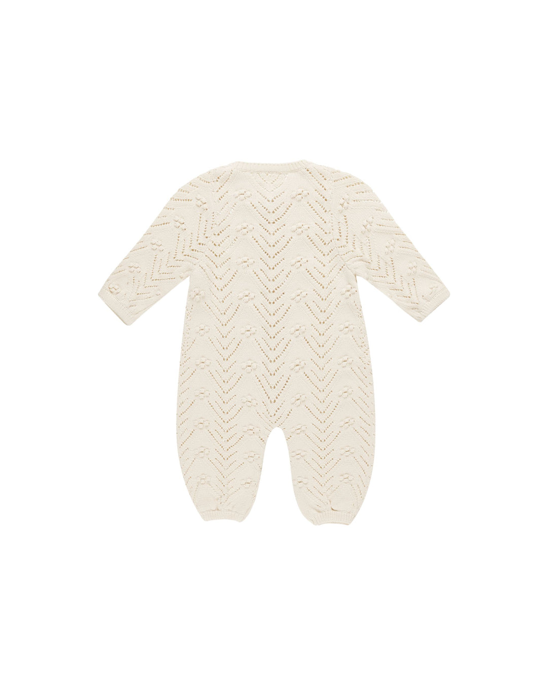 Quincy Mae Baby Girl Long Sleeve Bobble Romper  QM502RONW  Natural *