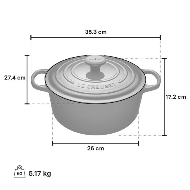 Le Creuset Round French Oven - Meringue