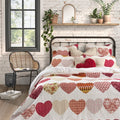 Brunelli Lolita Hearts Quilt Bedding