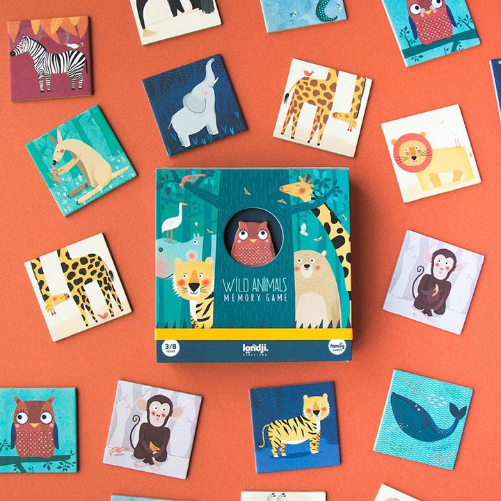 Londji Memory Game  DI016U  Wild Animals