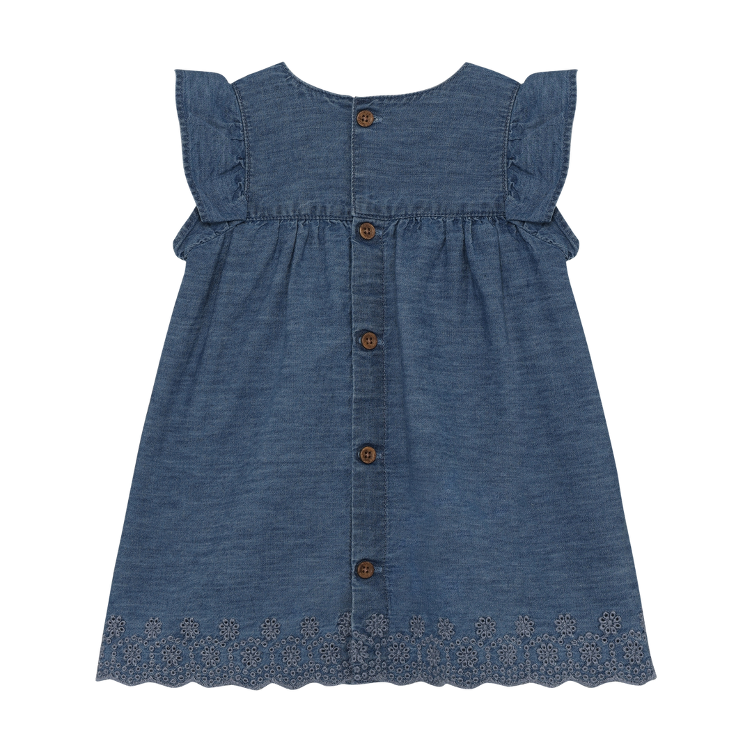 Minymo Baby Girl Chambray Dress   114357-7023