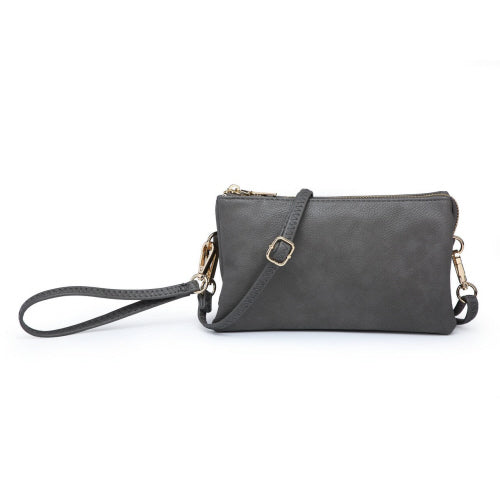 Jen & Co Riley Crossbody/Wristlet  M013  Charcoal