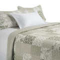 Brunelli Matcha Modern Country Style Quilt Set  324104  3pce