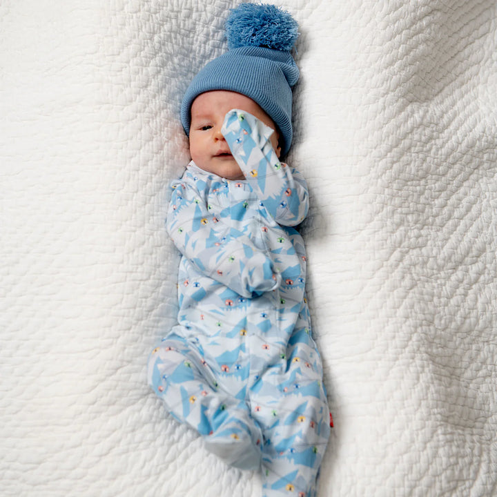 Magnetic Me Baby Footie   MF5MF01BAC   Blue Apres Chic