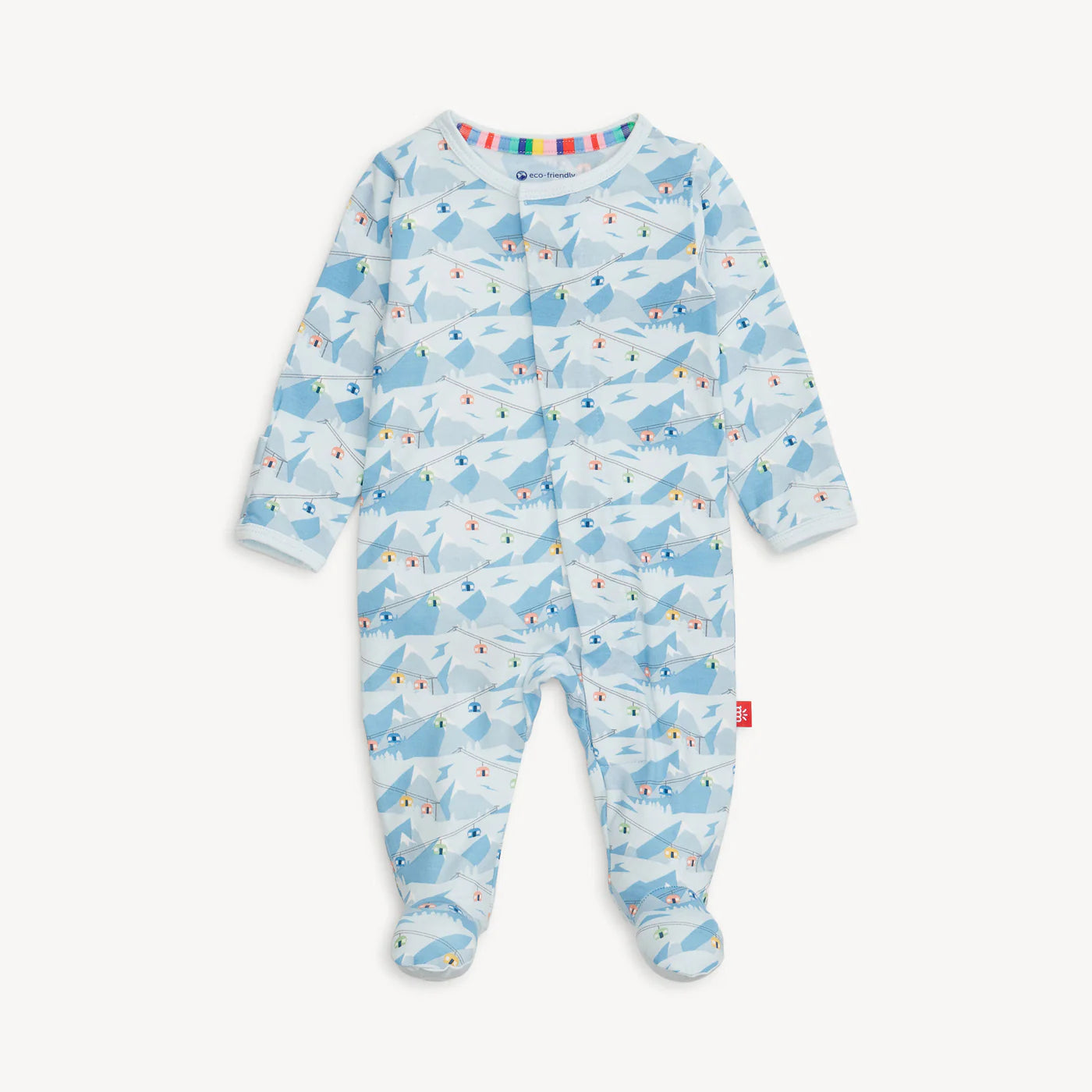 Magnetic Me Baby Footie   MF5MF01BAC   Blue Apres Chic