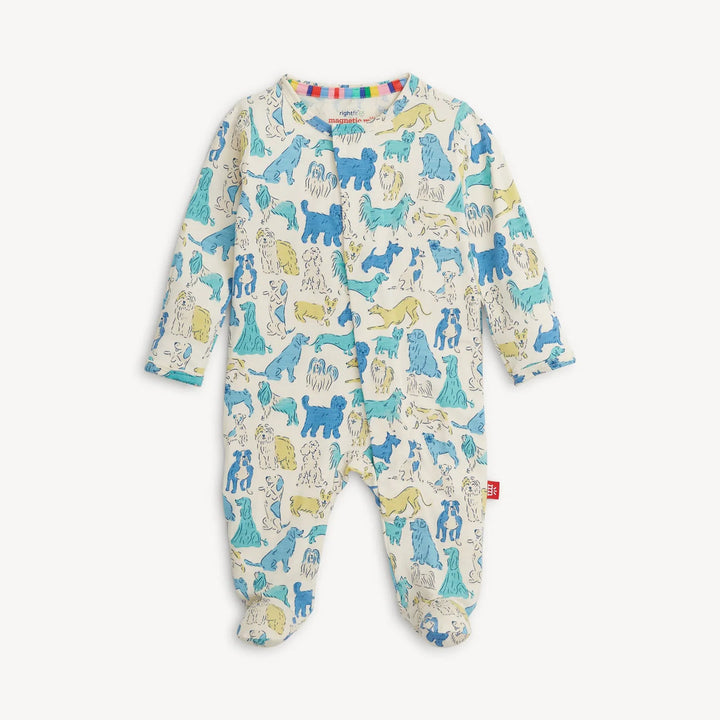 Magnetic Me Baby Footie   MF5MF16BIP   Blue It's A Paw-Ty