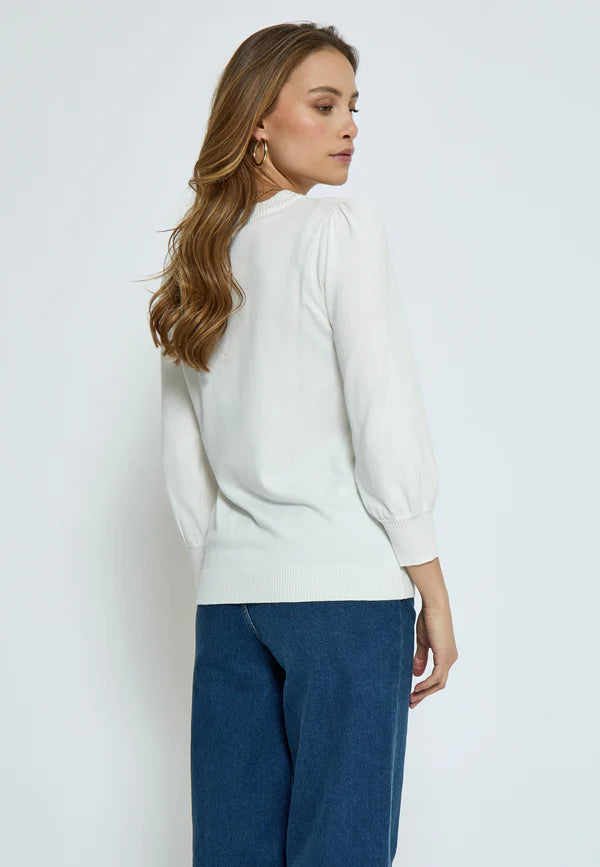 Minus Mersin Knit Tee in Broken White MI3422
