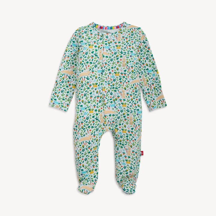 Magnetic Me Baby Footie   MS600079   Bunny Garden