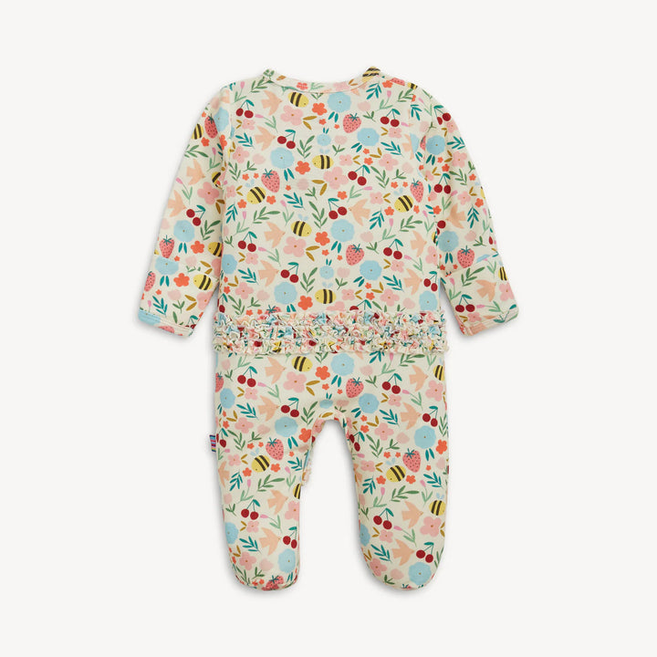Magnetic Me Baby Girl Footie with Ruffle  MS600355  Honey Blossom