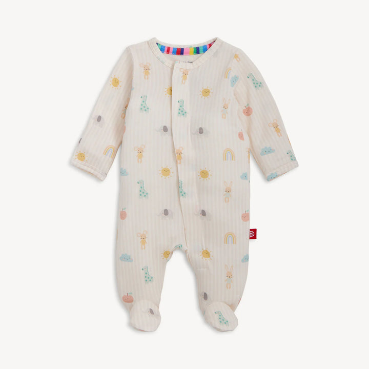 Magnetic Me Baby Footie  MS600567  Lullaby Sky Pink