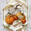 Mahogany Pumpkins Floursack Kitchen Towel  Set/2