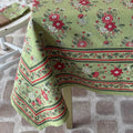 Mahogany Tablecloth  -  Holly and Berry Green