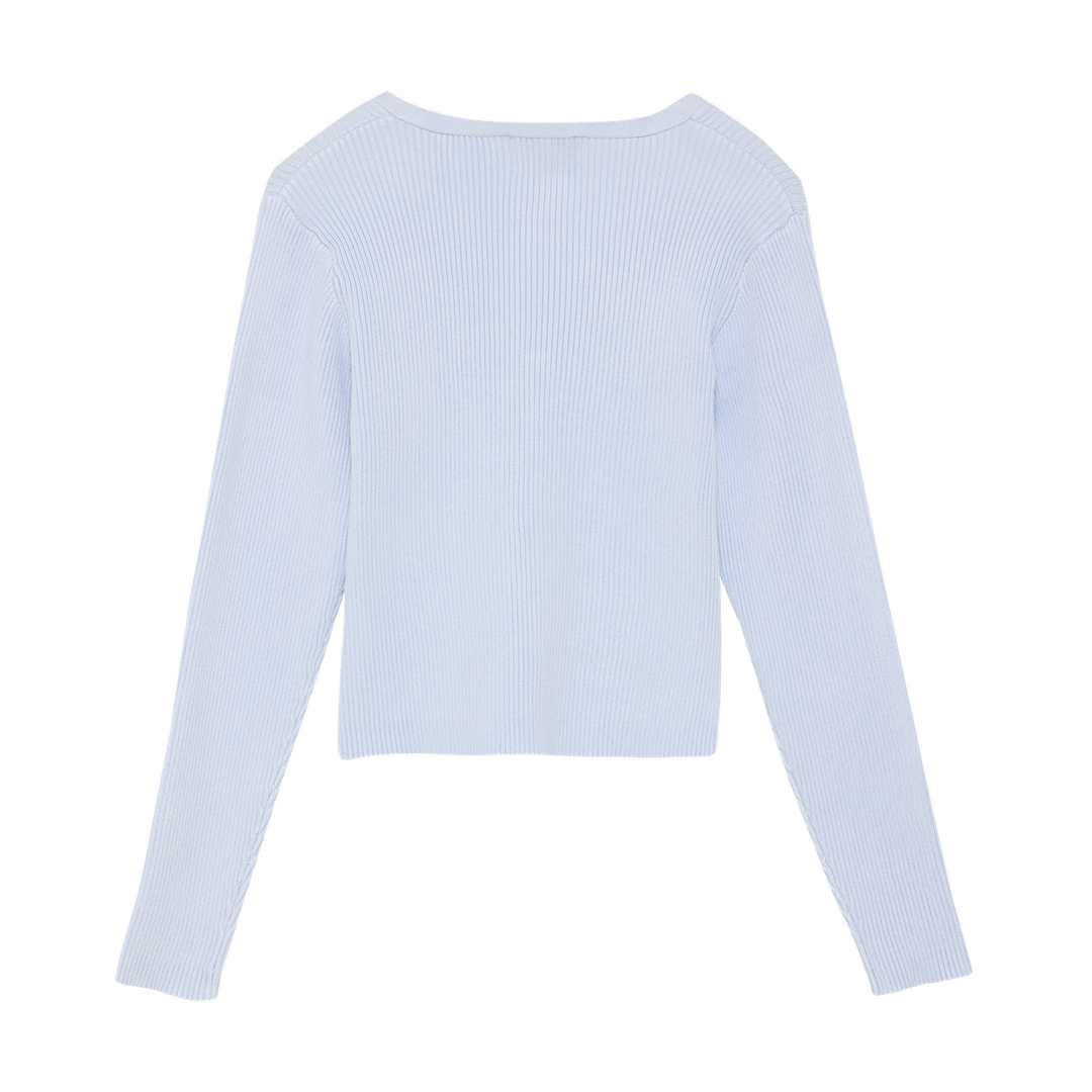 Creamie Girls Cotton Rib Cardigan   823209-7510