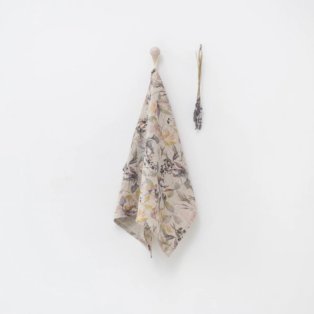 Linen Tales Kitchen Towel Meadow On Natural