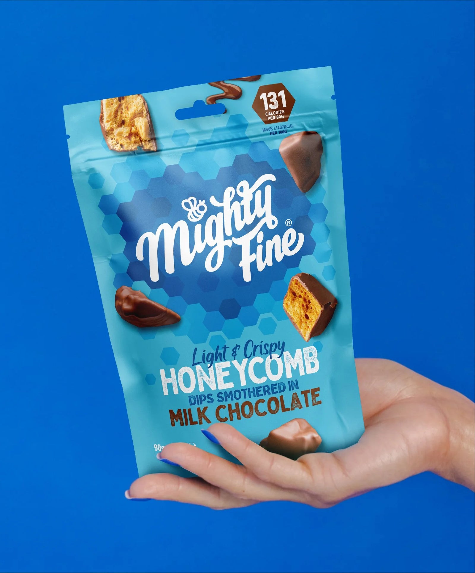 Mighty Fine  Milk Chocolate Honeycomb Dips