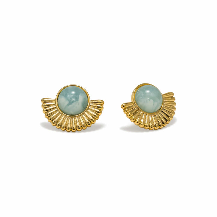 Lover's Tempo Moonpetal Stud - Sky