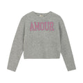 Creamie Girls Sweater  823013-6560  Grey/Pink