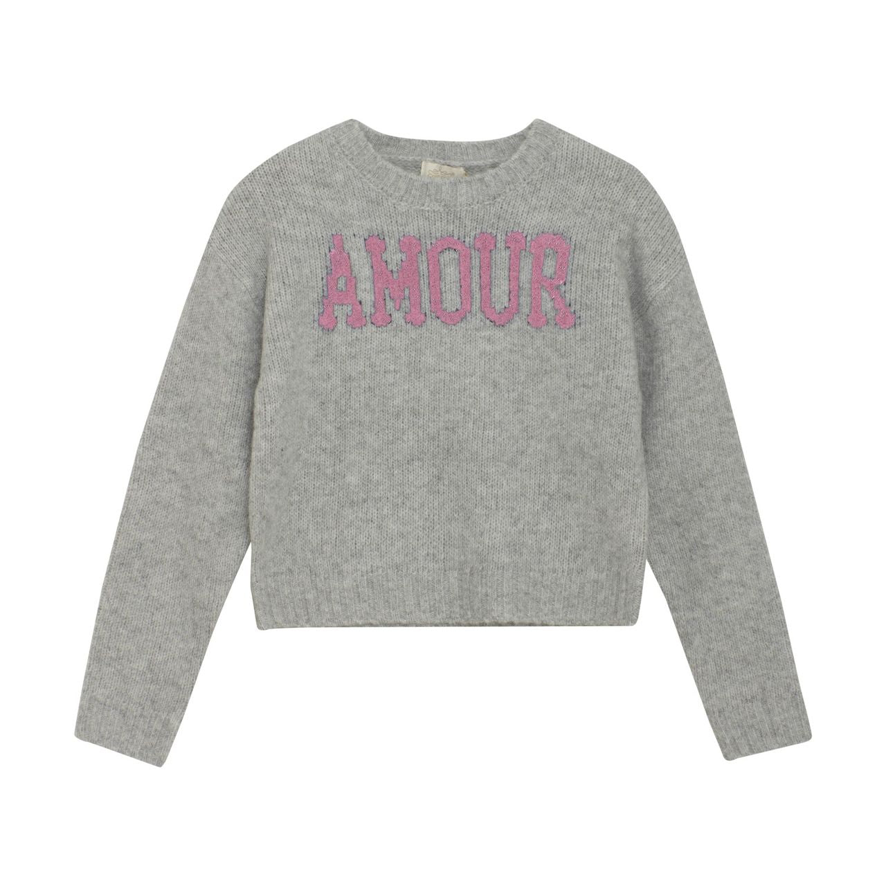 Creamie Girls Sweater  823013-6560  Grey/Pink