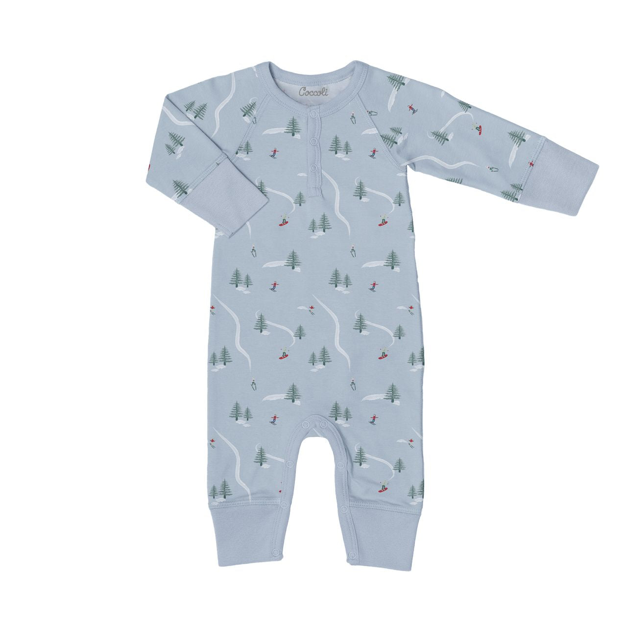 Coccoli Baby Footless Sleeper    UM5953-843   Ski Hill Fun