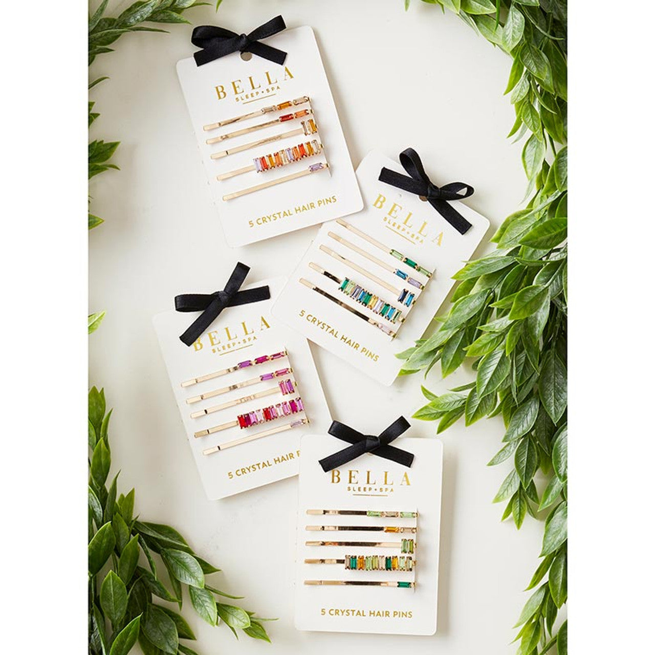 Bella Crystal Hair Pins - Set of 5