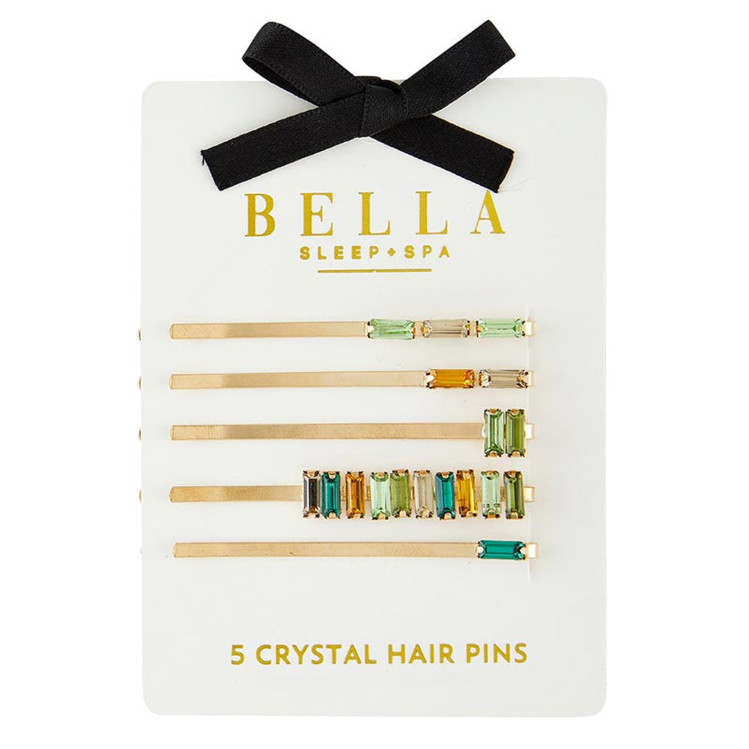 Bella Crystal Hair Pins - Set of 5