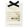 Bella Crystal Hair Pins - Set of 5
