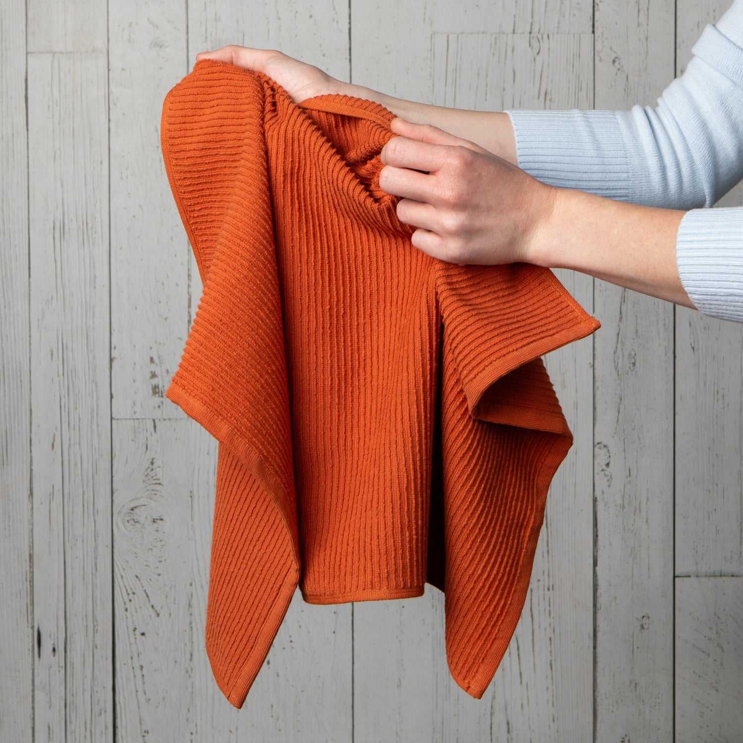 Danica Ripple Kitchen Towel - Rust