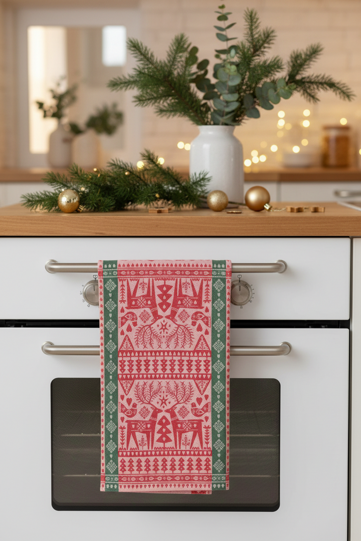 Danica Tea Towel - Folk Forest NKT4414