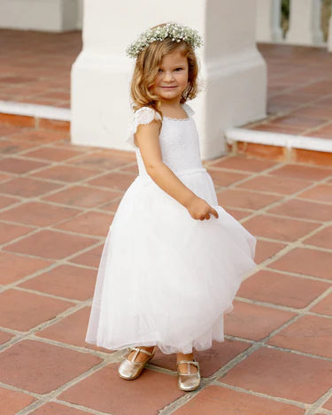 Noralee Girls Camilla Dress   NL029NACH    White