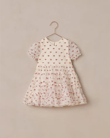 Noralee Girls Dottie Dress    NL009SNOW    Ruby Bows