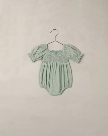 Noralee Baby Girl Hazel Romper    NL108TANA   Eucalyptus
