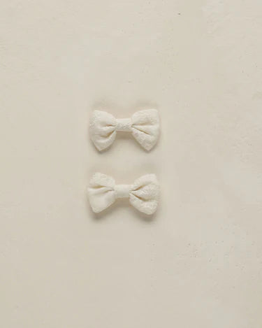Noralee Little Bow Clips   NLA025APAP   Ivory