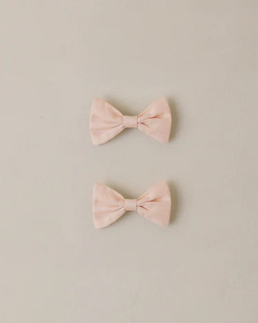 Noralee Little Bow Clips   NLA025LOGN    Blush